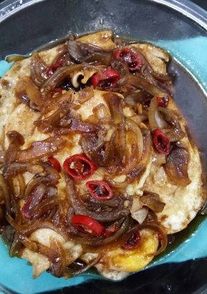 Foto resep Telur ceplok bumbu teriyaki