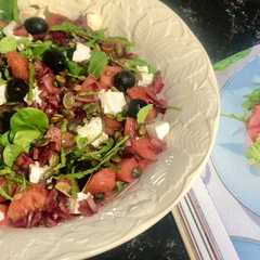 Una foto de Ensalada de sandía