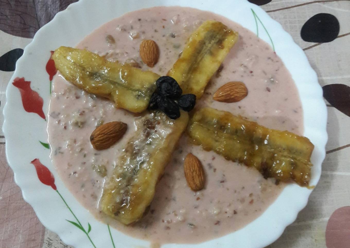 #name contest#caramelized banana in a pool of rabri#cookpadindiacommunity