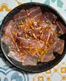 Carpaccio de ventresca de atún rojo