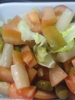 Una foto de Ensalada con espárragos