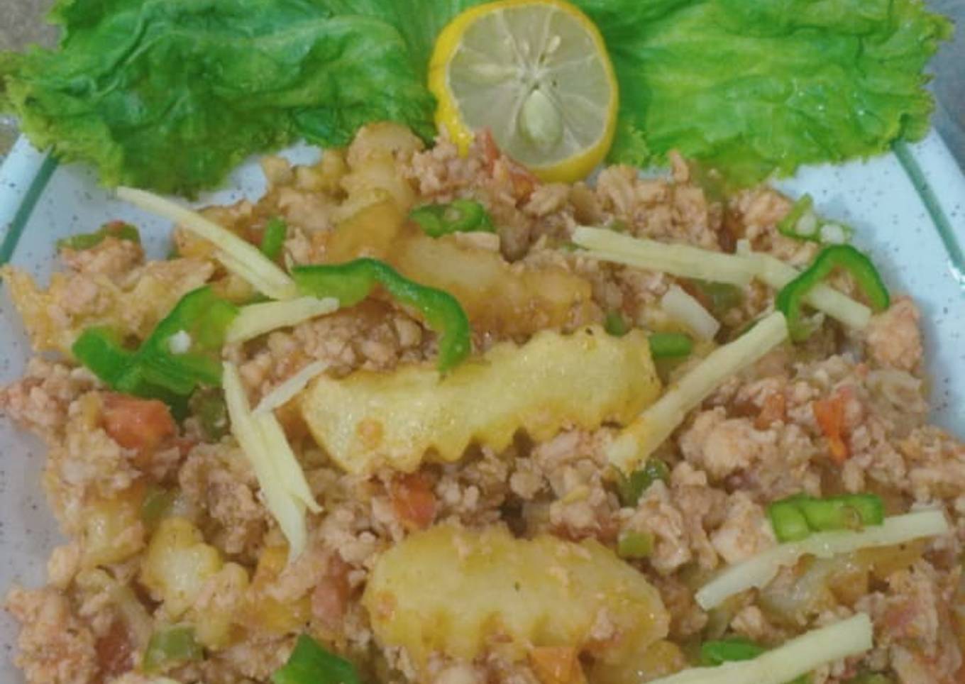 Chicken karhai qeema