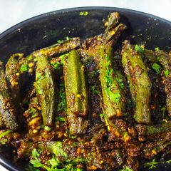 A picture of Aachari Bhindi.