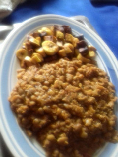 A picture of Beans and Plantain.