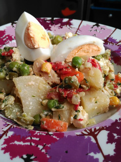 Una foto de Ensalada campera al pesto