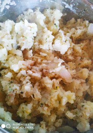 Hagymás krumpli köret recept fotója