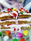 Chai ice cream sandwich cake (in toster)