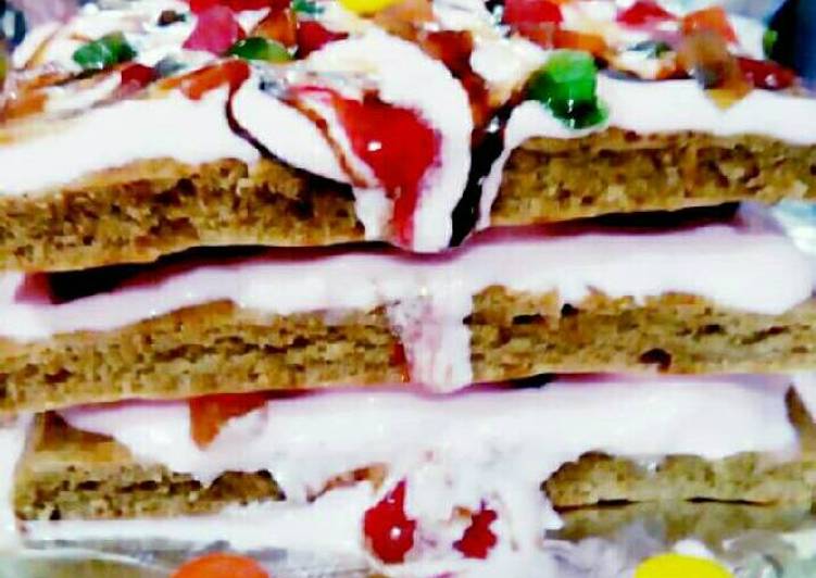 Chai ice cream sandwich cake (in toster) Chai ice cream sandwich cake (in toster)