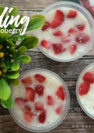 Foto resep Puding Susu Stroberry