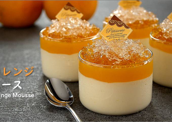 Steps to Prepare Favorite Orange Mousse &amp; Orange Jelly