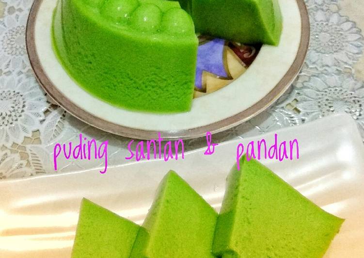 Resep Puding Santan Pandan Anti Gagal