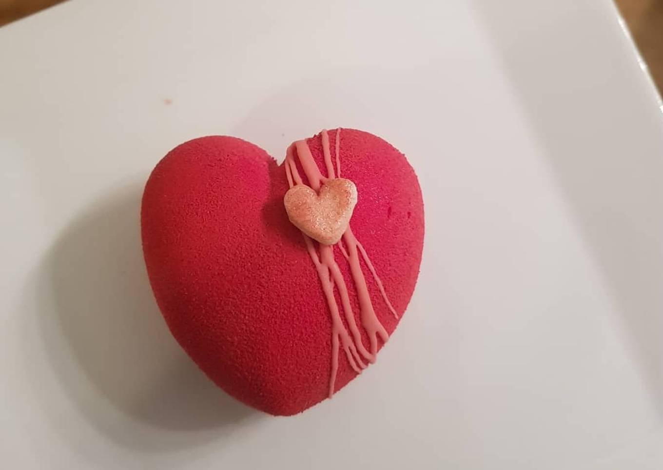 Entremet de St Valentin Fraise - Yaourt