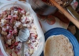 Gyros, lapkenyérrel gluténmentesen