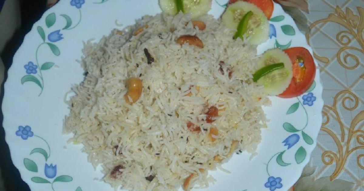 जीरा चावल (Jeera Rice Recipe In Hindi) रेसिपी बनाने की विधि in Hindi by ...