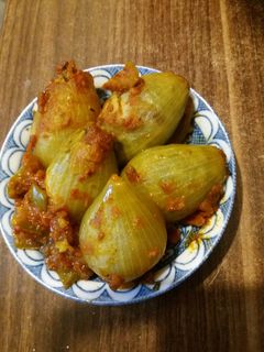 عکسی از دستور دلمه پیاز