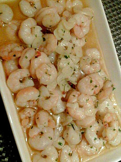 Una foto de Gambas al ajillo