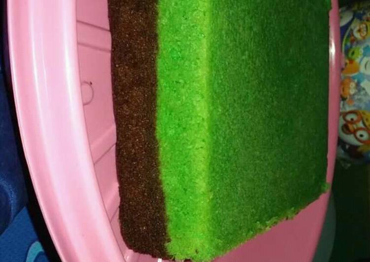 Cara Membuat Brownies kukus pandan Coklat No mixer 😊 yang Enak