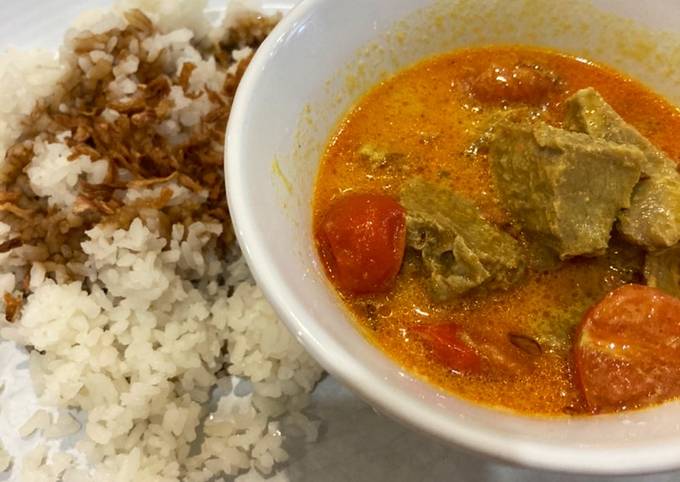 Nasi uduk dan soto tangkar, berasa balik ke Jakarta 😋