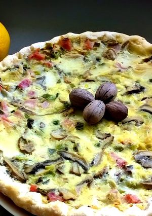 Una foto de Tarta de champiñones 🍄
