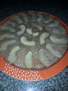 Una foto de Torta invertida de manzana integral