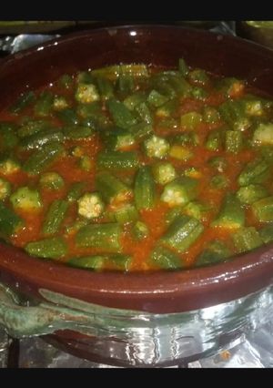 صورة لوصفة طاجن باميه ولا احلى