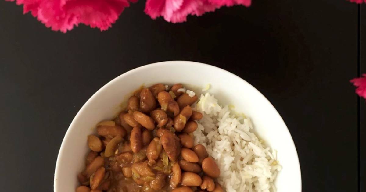 Kidney bean curry and rice Recipe by Sameera Sood Cookpad