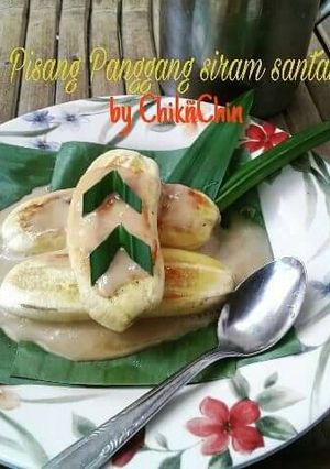 Foto resep Pisang panggang siram santan
