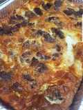 Baked Frittata with Crumbled Sausage and Mozzarella