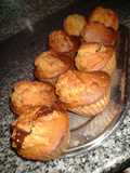 Muffins integral de banana con nuez y pasas