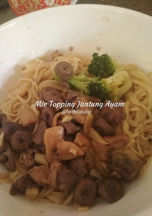 Foto resep Mie Topping Jantung Ayam