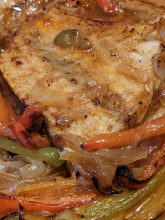 Una foto de Bacalao al horno
