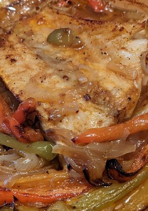 Una foto de Bacalao al horno