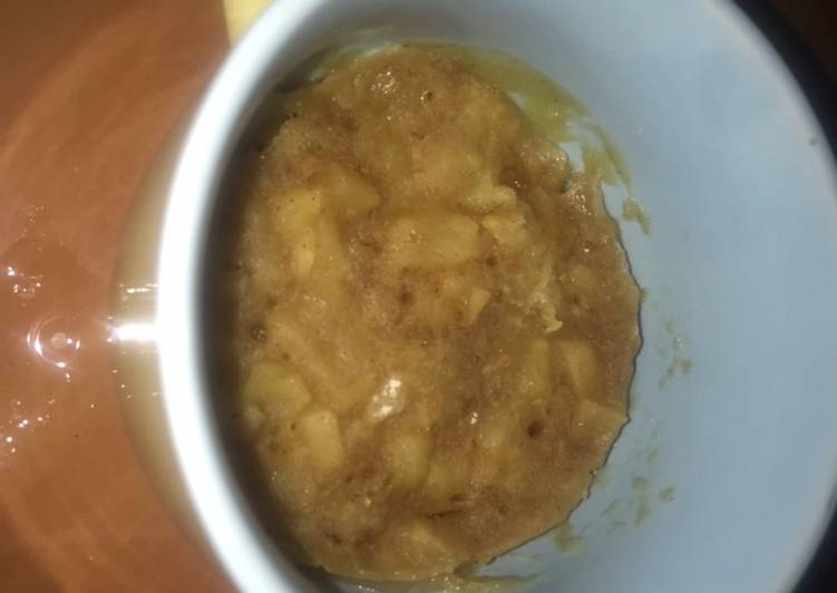 Mug cake de manzana