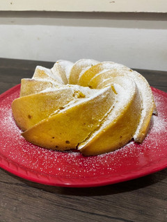 Una foto de Budín de mandarina esponjoso