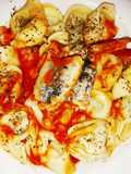 Tortellini cu hering file