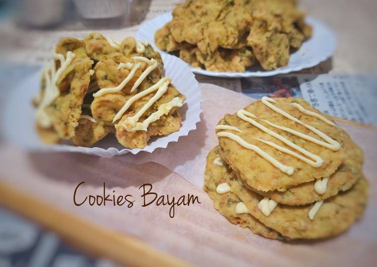 Resep Cookies Bayam yang praktis