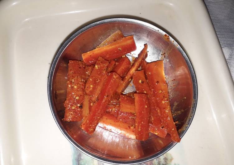 Steps to Make Perfect Carrot pickle