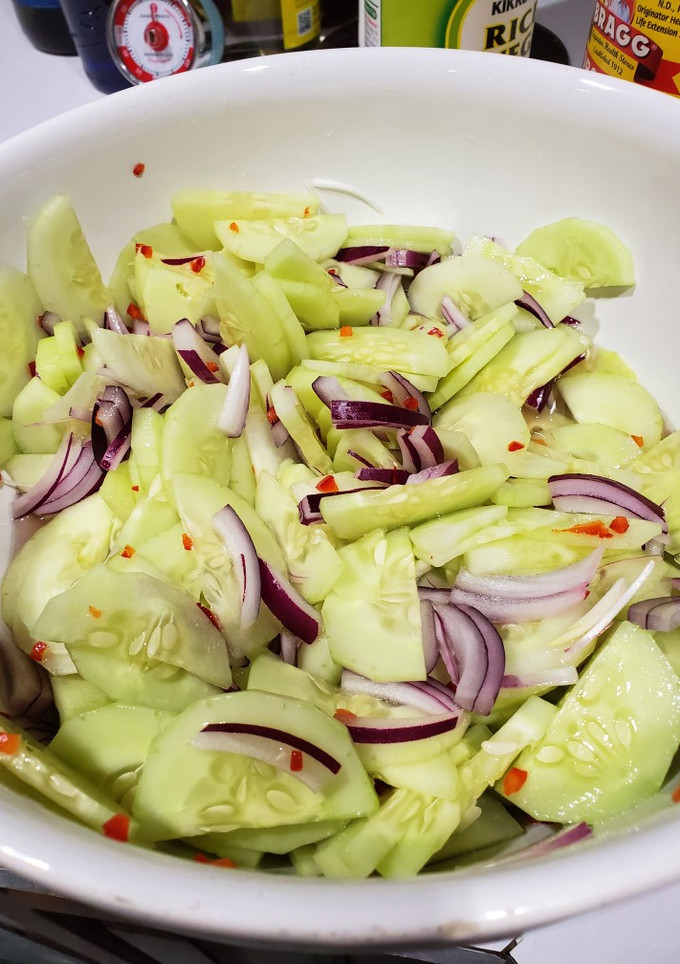 A picture of Sweet Cucumber Salad.