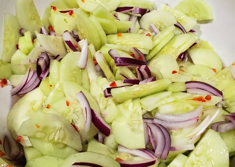 Recipe of Appetizing Sweet Cucumber Salad