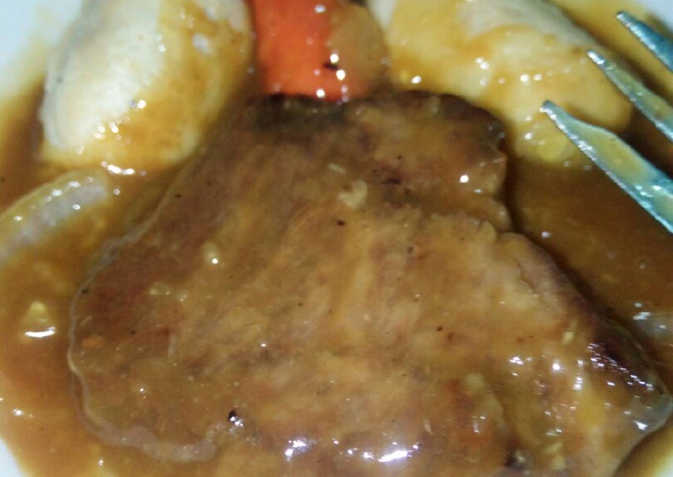 Steak daging sapi yumiii