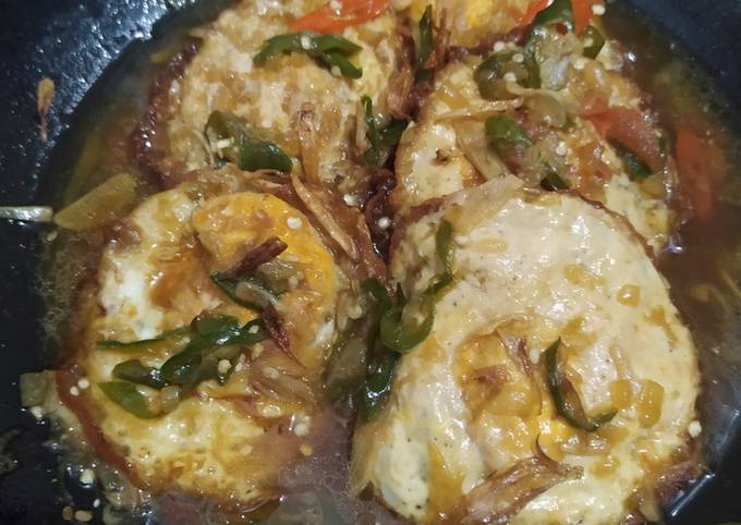 Resep Telur Ceplok Kecap Cabe Ijo yang Lezat