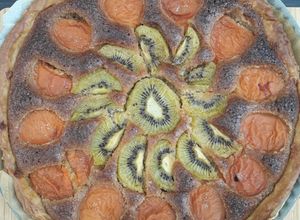 Une photo de Tarte Amandine Abricots Kiwis