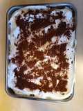 Tiramisu usor din fulgi de ovaz, miere, mascarpone
