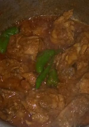 A picture of Tikka karahi.