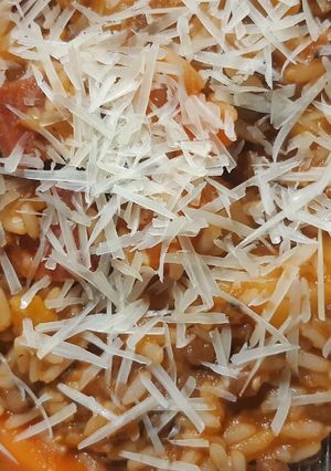 Una foto de Guiso de lentejas y arroz