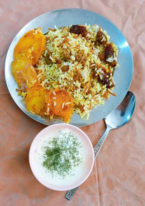 عکسی از دستور رشته پلو