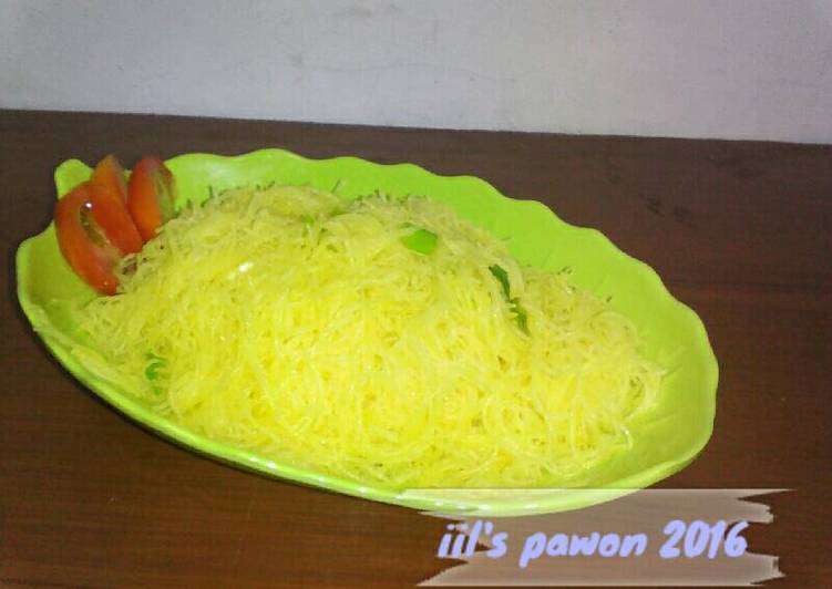 Bahan mengolah Bihun Kuning tanpa MSG (kesukaan anak-anak) ala IO, Bikin Ngiler