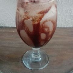 Chocolate milkshake A picture of Chocolate milkshake.