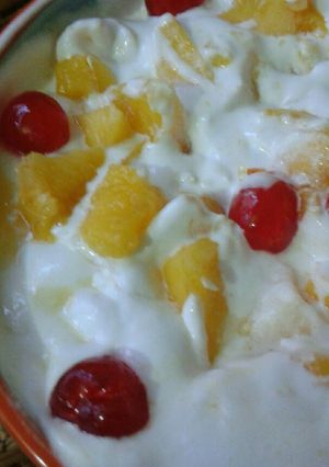 A picture of Creamy mango Salad.
