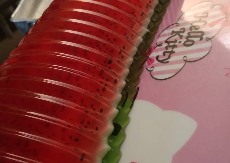 Resep Puding Semangka, Enak Banget